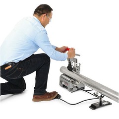 Handheld Round Pipe Cutting Machine 220V Copper/Steel Pipe Cutter 12-116mm