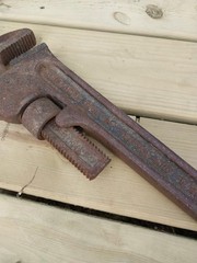 Ridgid 36&Prime; Heavy Duty Pipe Wrench Ridge Tool Co. Elyria Ohio USA Vintage