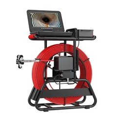 10&rdquo;Sewer Pipe Inspection Camera+512hz Self-leveling 7mm thick cable brake 328ft