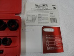 Craftsman 3/8&Prime; 1/2&Prime; Damaged Bolt Nut Remover Set &ndash; Part # 52060/52061