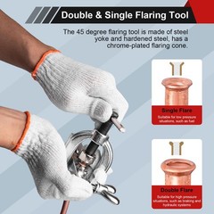 Brake Line Double & Single Flaring Tool Kit with Tubing Cutter, Brake Line Re&hellip;