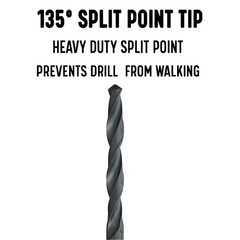 Drill America &ndash; DWDA/CX123/8 3/8&Prime; x 12&Prime; High Speed Steel Aircraft SE-3, black