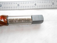 NEW VEGA JAPAN M16 X 1.5 , D6, 3 SPIRAL FLUTE H.P. MODIFIED BOTTOMING TAP