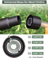 DIY AC Drain Cleaner Tool &ndash; Clear Visibility for Efficient Clog Removal &ndash; Black