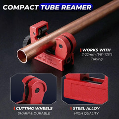 Copper Pipe Cutter Set &ndash; Heavy Duty Tubing Tool 1/4&Prime;&ndash;2&Prime; with Mini Tube Cutter 1/