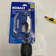 Kobalt Screw-Feed Copper Pipe Cutter Tool &ndash; Cuts 1/8&rdquo; to 1-1/8&rdquo; OD Tubing