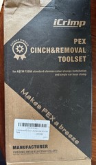 IWISS PEX Cinch Crimping Tool Crimper for Stainless Steel Clamps From 3/8to 1 Wi