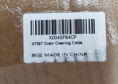 87597 Drain Cleaning Cable 1/2&Prime; x 75&prime; Solid Core
