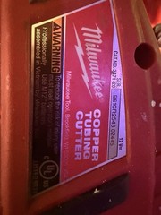 Milwaukee 2471-21 12v COPPER TUBING CUTTER KIT