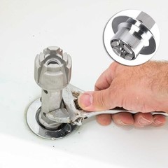 Tub Drain Remover Wrench Tool 1 3/8 1 1/2 Inch Aluminum Heavy Duty for Shower
