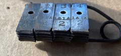 Toledo Threading Machine Co. Model 411 ratcheting Pipe Threader 20 cutting bits