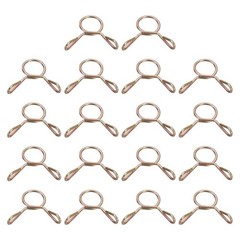 Fuel Line Hose Clips, 30Pcs 6mm Zinc Plated 65Mn Steel Tubing Spring Clamps