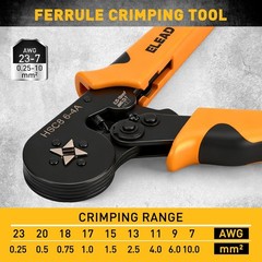 Ferrule Crimping & Stripping Tool Kit 1188-Piece, AWG 23-7 (0.25-10 mm&sup2;) Tools