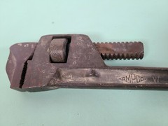 Antique Ampco W-212 Pipe Wrench 14in 2-13/16in