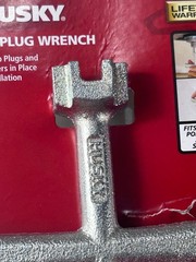 Lot of 2 Husky Pop-Up Plug Wrench Dual End Plumbing Tool Sink Drain Install NEW