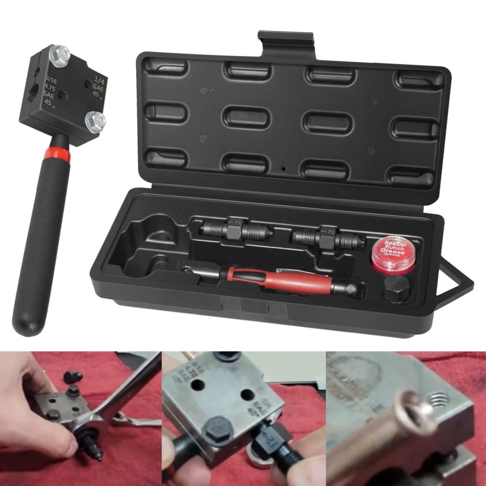 33260 Flaring Tool Kit for Creating Single/Double Flares on 3/16&Prime; & 1/4&Prime; Tubing