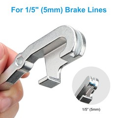 1/5&Prime; 2 in 1 Way Car Brake Pipe Bender Steel Manual Fluid Line Tube Bending Tool