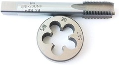 5/8&Prime;-20 UNS Tap and Die Set Right Hand Thread High-Speed Steel HSS Tool