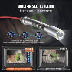 Sewer Camera 165 ft/50m Self-Leveling Drain Camera with 512Hz Touchscreen, 9&rdquo; Sc