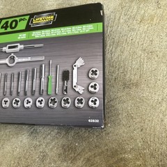 PITTSBURGH 40pc. Carbon Steel METRIC Tap and Die Set with Case &ndash; Model #62832