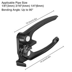 90&deg; Tube Bender 1/8&Prime; 3/16&Prime; 1/4&Prime; for Copper, Brass, Aluminum, Thin Steel Pipe
