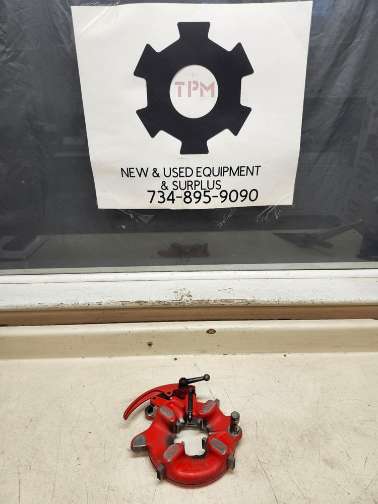 Ridgid 815A Self-Opening Die Head Pipe Threader w/ 1&Prime; &ndash; 2&Prime; NPT Dies Used
