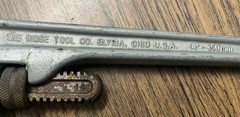 Ridgid 14 Aluminum Pipe Wrench 814 Ridge Tool Company Lifetime Warranty Plumbing
