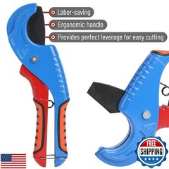 Bates- PEX Pipe Cutter, Cutting Range 1/8&Prime;-1-5/8&Prime;, PEX Tool, PEX Tools, Rubbe