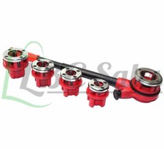 RATCHET PIPE THREADER WITH 5 DIES 3/8&rdquo;, 1/2&rdquo;, 3/4&rdquo;, 1&rdquo;, 1-1/4&rdquo; NEW SET