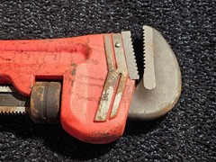 Proto 848HD Heavy-Duty Pipe Wrench, 6 in Opening, 48 in OAL Floating Hook Jaw