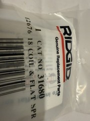 New Ridgid 31680 Coil & Flat Spring, For 4A500 Wrench