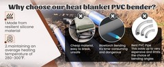 PVC Heating Blanket for 2&Prime; to 3&Prime; PVC Conduit Pipe Bending, 120V 800W PVC Heater