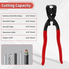 8 Inch End Cutting Pliers, Heavy Duty CRV Nail Puller Pliers | End Nippers, Carp