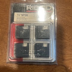 RIDGID 37890 12r 1-1/2 NPT HS Pipe Die Threaders
