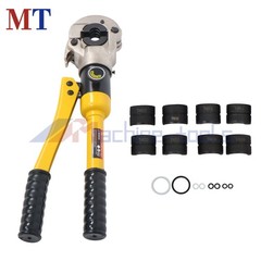 Copper Tube Fittings Crimping Tool w/ 1/2 3/4 & 1-inch Jaw Hydraulic Pipe Cutter