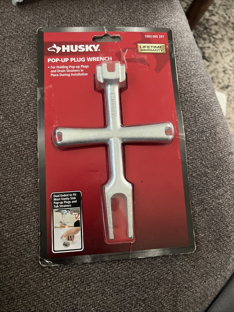 Husky Pop-Up Plug Wrench Drain Holder Tool 1003 005 297 New Open Package
