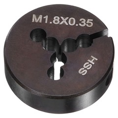 HSS M1.8 x 0.35 Metric Machine Thread Round Die Right Hand High Speed Steel