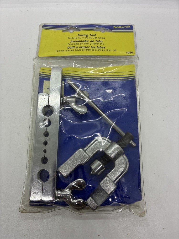 BrassCraft T050 3/16-in to 5/8-in OD Flaring Tool Stainless Steel Exc. Cond.