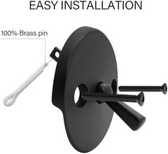 Matte Black Trip Lever Bathtub Drain Tub Trim Set with Trip Lever Overflow Face