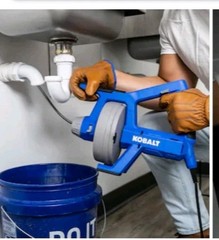 KOBALT 25-ft Corded Auto-Feed Drain Auger #4891703 1/4 Inch