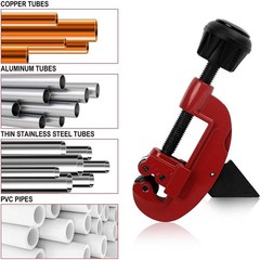 Pipe Tube Cutter 1/8&Prime; to 1-1/8&Prime; OD Copper Brass Aluminum PVC Plumbing HVAC Mini