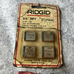 Rigid Pipe Dies LOT (new old stock)