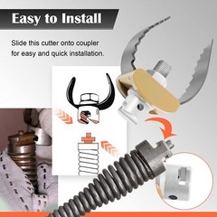 52812 T-230 2&Prime; C-Cutter Drain Cleaning Auger for Ridgid Sectional Cables