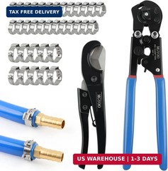 Pex Crimping Tool Kit Cinch and Remove Dual-Function Pex Crimp Tool 3/8&Prime; to 1&Prime; P