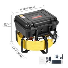 165FT Sewer Camera with 9in HD Screen, Self-Leveling & 36X Zoom