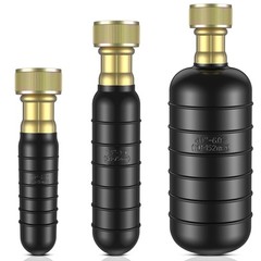 3-Pack Drain Bladder Kit, Water-Powered Rubber Cleaning Bladder, Black
