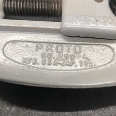 Vintage Proto No. 350 Pipe Tubing Cutter 1-1/8&rdquo; Capacity