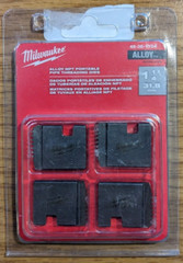 Milwaukee Model №: 48-36-1104 1-1/4 in. (1.25&Prime;) ALLOY NPT Pipe Threading Dies