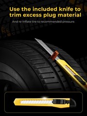 Tire Repair Kit for Punctures and Flats &ndash; Heavy Duty Solution for Cars, Bikes,
