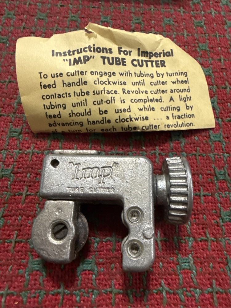 Vintage Imperial &ldquo;IMP&rdquo; Mini Tube Cutter 1/8&Prime; to 5/8&Prime; USA 🇺🇸 Excellent